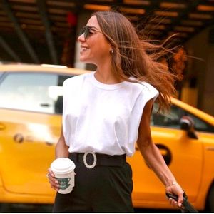 2/$40 NWOT padded shoulder shirt